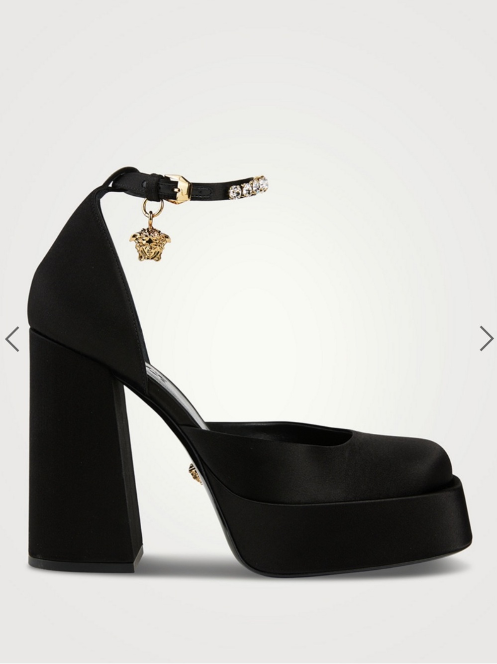 VERSACE
Medusa Aevitas Satin Single
Platform Pumps